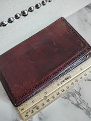 Ariat Leather Men&rsquo;s Rodeo Brown Wallet Western Checkbook Cover
