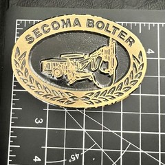 Vintage Dyna Buckle Secoma Bolter Solid Brass Belt Buckle 3.25×2.25 Workwear