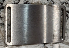 GRIP6 BELT BUCKLE – TITANIUM – CLASIC in NATURAL – 1.5 INCH WIDE – WOMEN and MEN