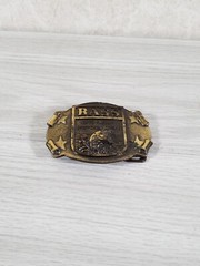 BASS ANGLER&rsquo;S SPORTSMAN SOCIETY BELT BUCKLE VTG
