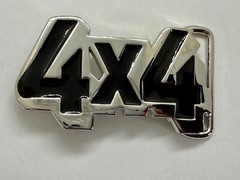 4X4 Four By Truck All Wheel Drive Gear Block Letters Cutout Belt Buckle
