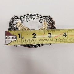 Soaring American Eagle Western Belt Buckle Silver Gold Tone Made in USA 3.5 x2.5