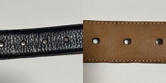 GUCCI Pre-Owned Bamboo Men&rsquo;S Leather Belt Black Silver