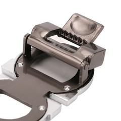 Salvatore Ferragamo Alloy Belt Buckle for 34-35mm leather strap-Silver with Gray