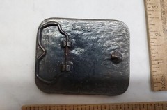 END OF THE TRAIL – Native American – belt BUCKLE – numbered – listing #6872