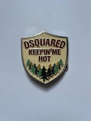Vintage Dsquared2 big metal buckle Keeping Me Hot for Belt western Y2K