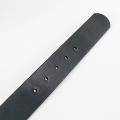 Hammered Belt Women Black Faux Leather Silver Plaited Buckle Cross Biker