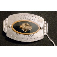 Vintage 98 Harley Davidson The Western Spirit Belt Buckle Pewter Bar & Shield