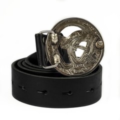 German silver belt buckle Ouroboros, World Serpent, Scandinavian, Nordic, Celtic