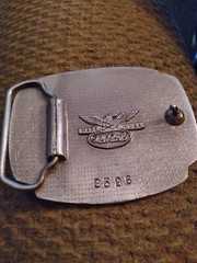 US Army Vietnam Veteran Belt Buckle Made In USA « We served our time in hell »