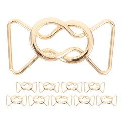 10 Pairs Waistband Decorative Buckle Buckles Coat for Belt Alloy