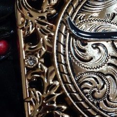 Longhorn Western belt Buckle Texas Style Rose Tone 4.5 x 3.5  » Cowboy Rodeo Buck