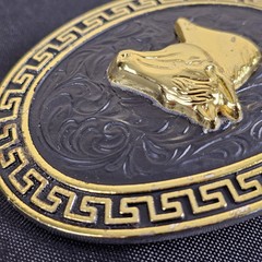 Horse Cowboy Western Style Belt Buckle Made In Mexico