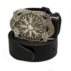 Helm of Awe german silver belt buckle, Viking Helm of Terror Scandinavian Pagan
