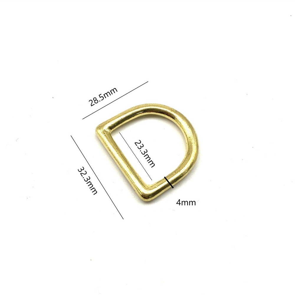 Premium Bag D Loop Seamless Gold D Ring 23mm lot