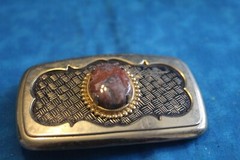 Crazy Lace Gold Tone Belt Buckle