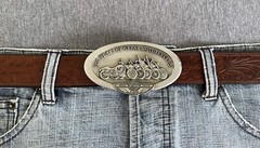 Vintage Harley Davidson 100 Years Of Great Motorcycles Belt Buckle