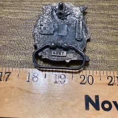 Vintage Solid Pewter Tone Ducks Geese Great American Buckle Company Belt Buckle