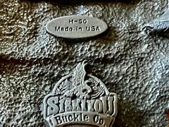 « United States AIR FORCE » Belt Buckle 1987 Siskiyou Enameled 3 1/4 x 2 1/2