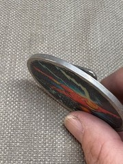 Ironman Iron man Belt Buckle Metal Oval Shape photo 2 1/2&Prime; in size