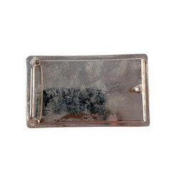 Western Cowboy Boots Belt Buckle Copper Silver Tone Engraved