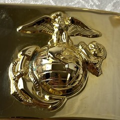 Vintage USMC Solid Brass Belt Buckle – Marine Corps Made In USA-Signed KIGI