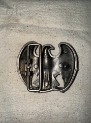 Vintage Avon Pewter Tone Metal Eagle Belt Buckle. (B4).