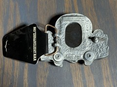 Lucky 13 Apparel Sugar Skull Roses Zippo Lighter Holder Belt Buckle Rare Y2K