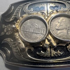Coins Belt Buckle Nickels Coins 1989
