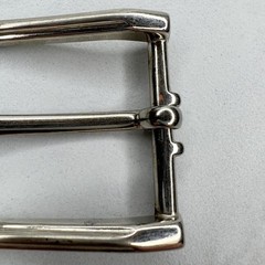 Silver Tone Simple Basic Belt Buckle