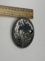 (#320) Montana Silversmiths Ladies Desert Moon Cactus Attitude Buckle A825