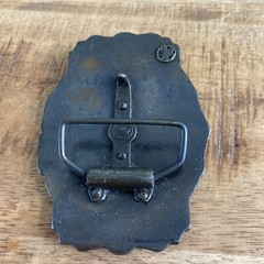 Livingston Wells & Co. Sailing Ship Foreign Domestic Belt Buckle Vintage