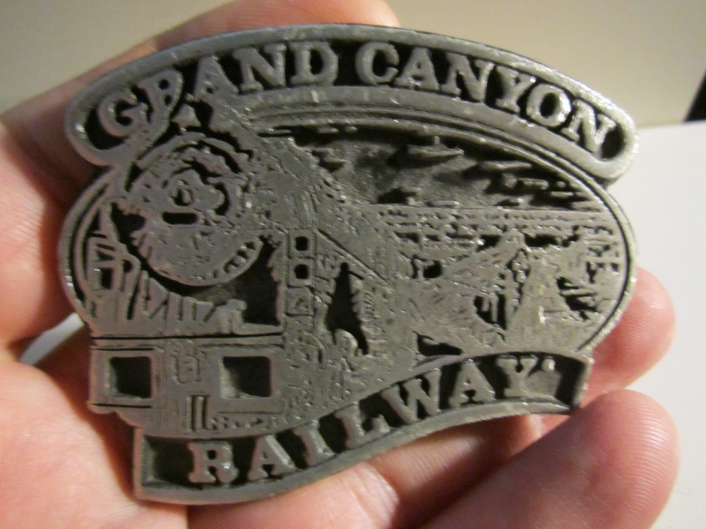 VINTAGE GRAND CANYON RAILWAY BELT BUCKLE HEAVY – GW-26