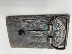 Vintage I Will Give Up My Gun Dead Fingers Belt Buckle Second 2nd Amendment