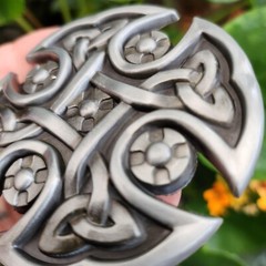 Celtic Knot Belt Buckle Shield Cross For 40mm Belt Pagan Norse Viking Gift Uk