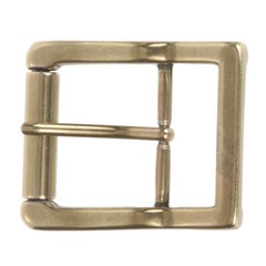 1 1/2&Prime; (38 mm) Nickel Free Center Bar Single Prong Roller Belt Buckle