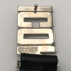 Used Dsquared2 Icon Buckle Belt 85 Black Silver Dsquared 10 240010515092