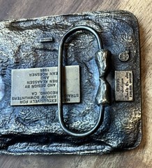 1996 Vintage Bronze Plated Western Classic Trail Shoot Belt Buckle