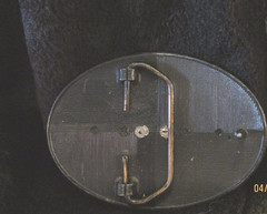 Square Dancing Oval Cameo Belt Buckle Silver Black Gold 3-1/2 x 2-3/4