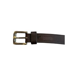 Duluth Trading Co Men&rsquo;s Lifetime Leather Belt 44 Brown Brass Buckle Heavy Duty