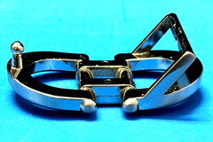 Silver Tone Metallic Double D-ring Belt Buckle ONLY for Men&rsquo;s Belt