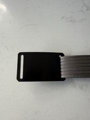 Grip6 Black Buckle w/ Gray 1” Wide Tactical Nylon Belt – 38&Prime; Long