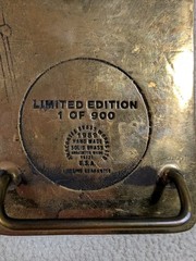 Vintage Rocky Mountain Brake Supply 1989 10th Anniv Belt Buckle Anacortes Brass