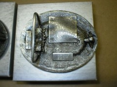 2 Vintage Belt Buckles, Marion, Kansas, County Courthouse/Hill School Building