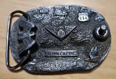 Tow Truck Operator Belt Buckle Made USA 1996 C&J Inc Pewter Metal