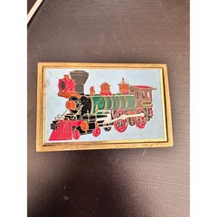 83 Vintage Stram Engine Train NAP Inc. Solid Brass F05 3.25 Belt Buckle