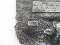 1981 Arroyo Grande Siskiyou Gold Miner Panning Belt Buckle Pewter B-10
