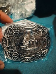 Belt Buckle Rodeo kneeling cross western belt buckle