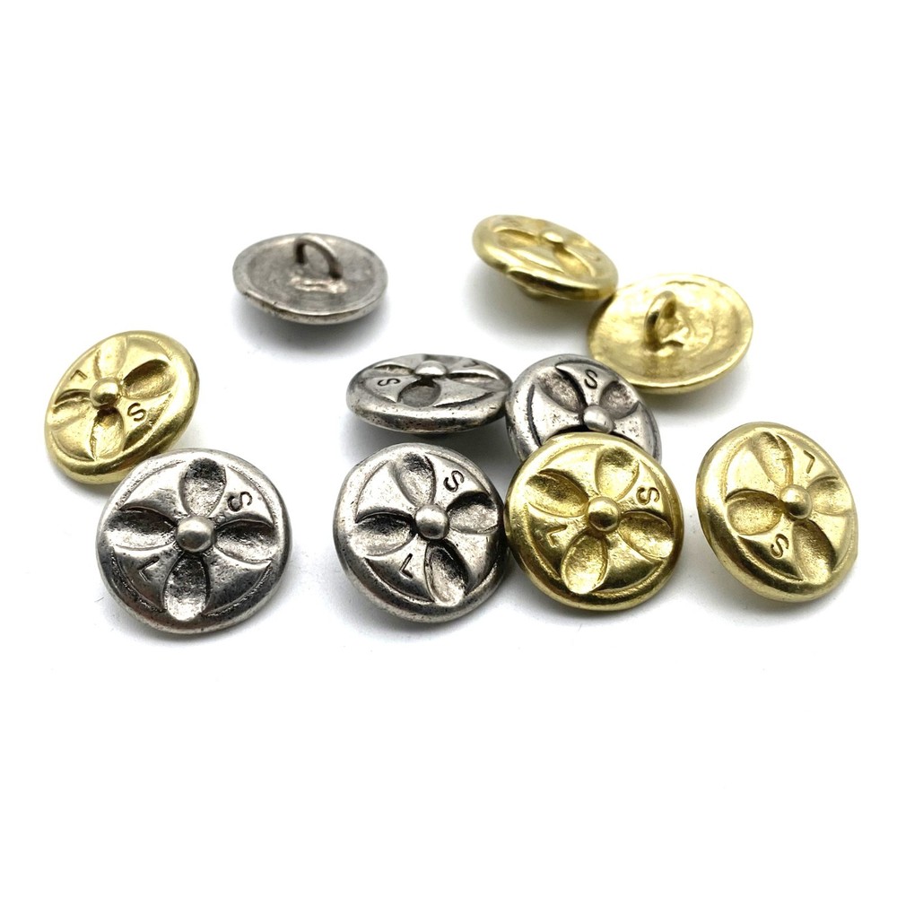 Cross Design Sewing Button,Clothing Shank Button,Brass Sewing Button lot