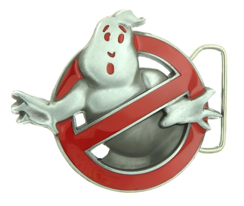 Ghost Red Enamel Novelty Metal Belt Buckle